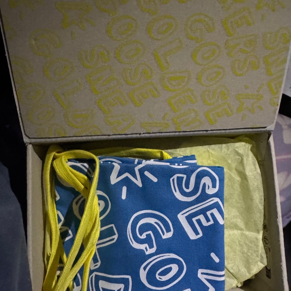 Golden Goose Yellow and White Authenticity Card